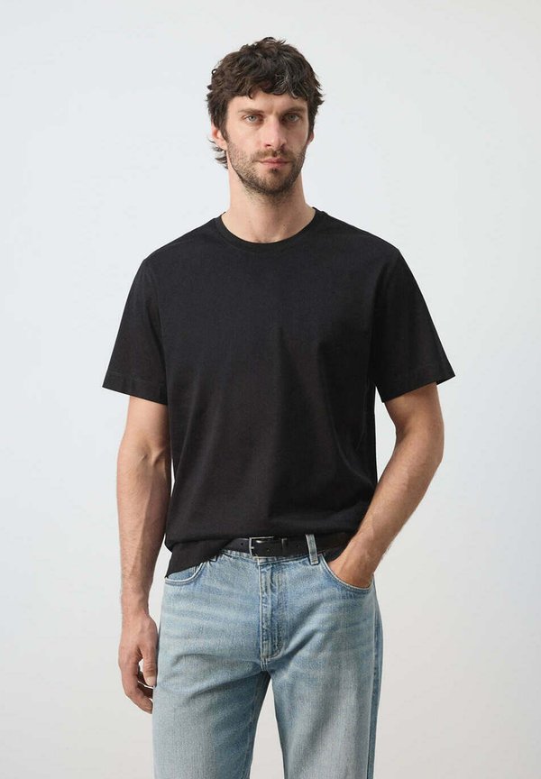 Mango ADULT - Basic T-shirt - black