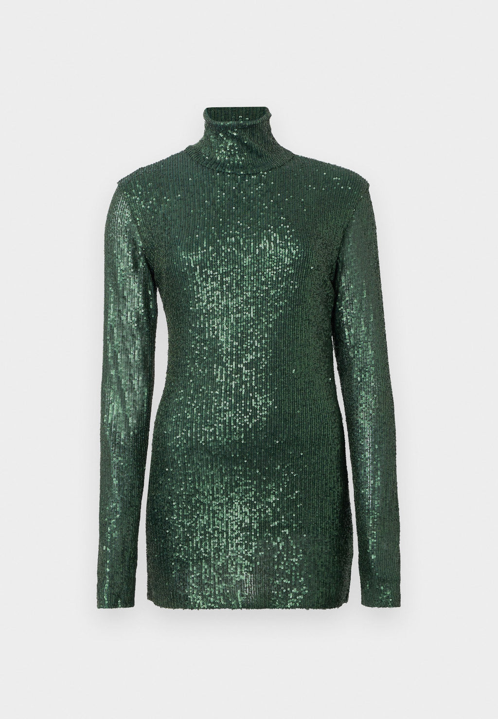 Norma Kamali LONG SLEEVE SLIM FIT TURTLENECK PICKLEBALL DRESS