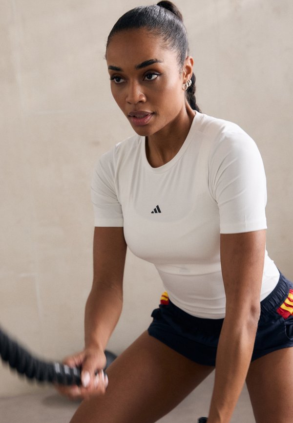 adidas Performance TECHFIT TRAINING T-SHIRT - Sports T-shirt - white
