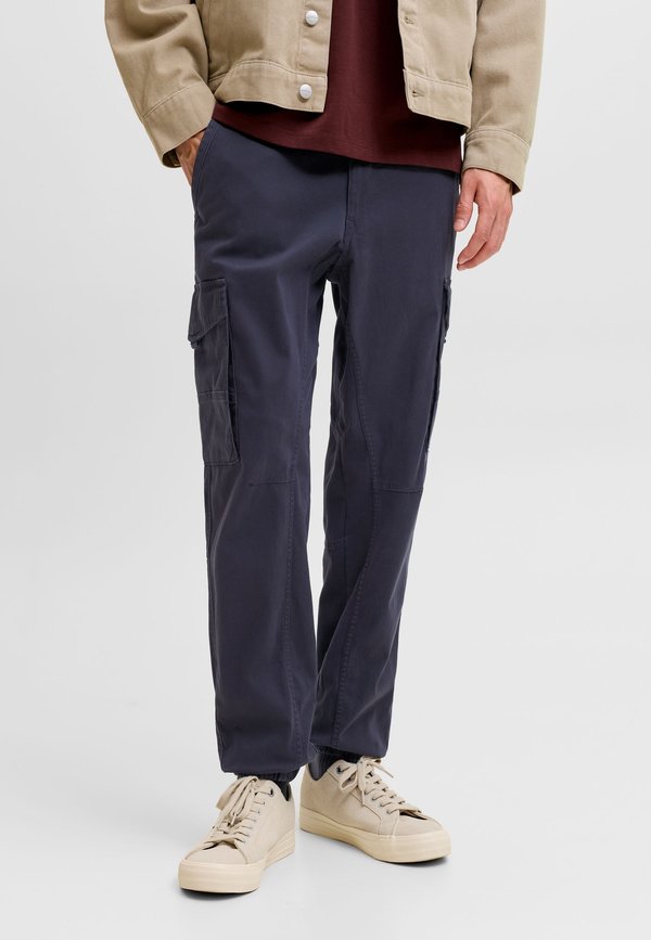Jack & Jones JPSTPAUL FLAKE - Cargo trousers - dark navy