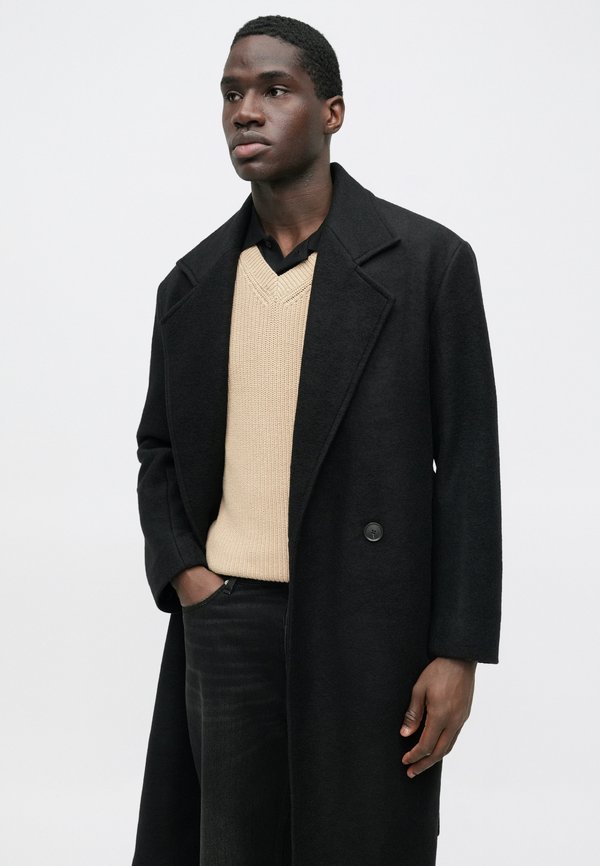 Essential Collective DOUBLE BREASTED COAT WITH BELT