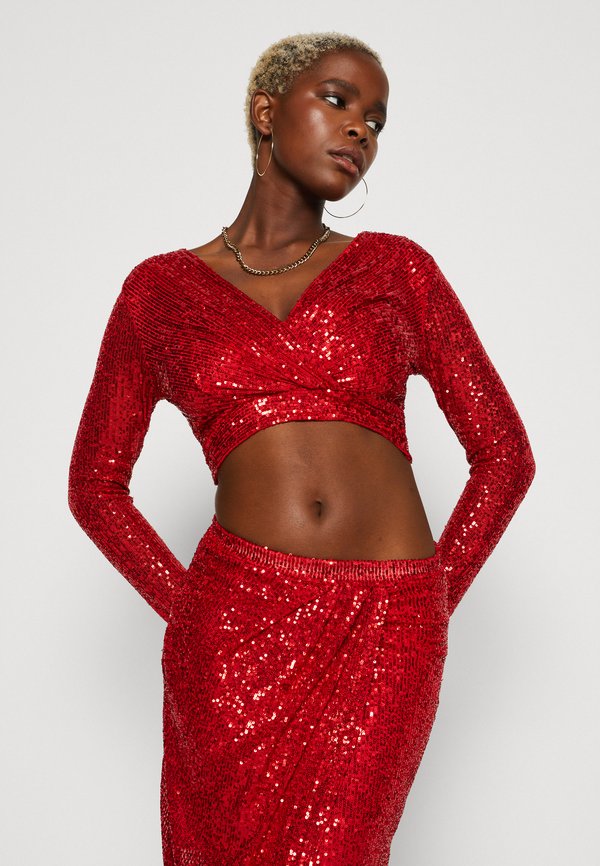 WAL G. PARTY SEQUIN DARLING TOP