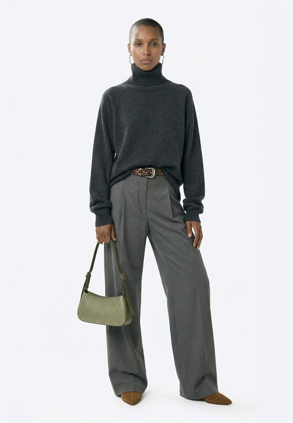 Calvin Klein EMBLEM SMALL SHOULDER - Handbag - olivine