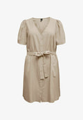 Vero Moda Curve VMCMYMILO Short - Shirt dress - beige
