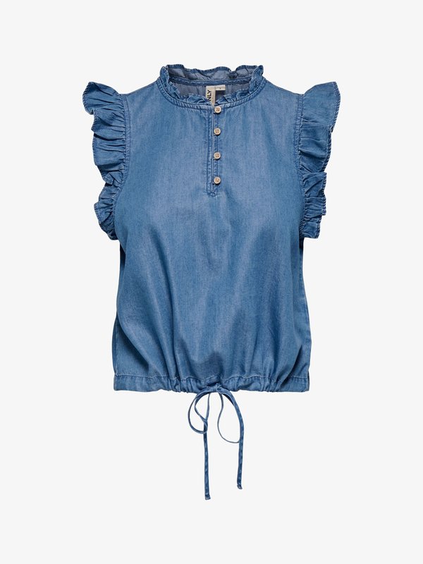 ONLY Waist ONLBEA Waist - Blouse - medium blue denim