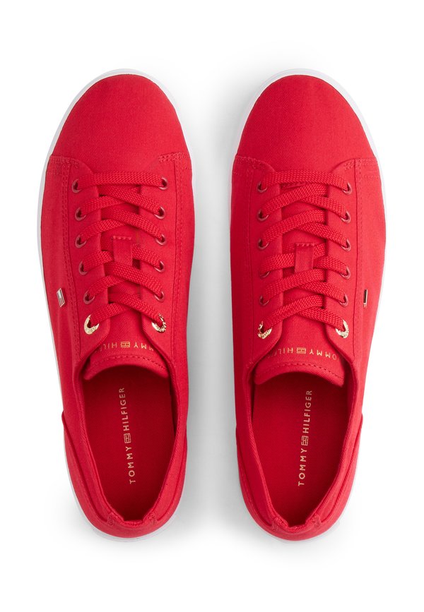 Tommy Hilfiger ENAMEL FLAG CANVAS TRAINERS