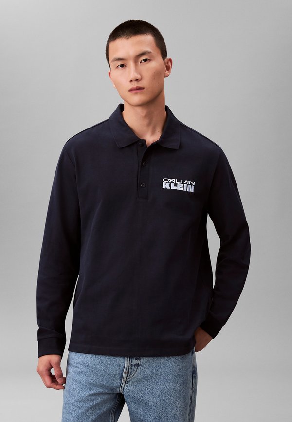 Calvin Klein Jeans HEAVY L - Polo shirt - dark sapphire