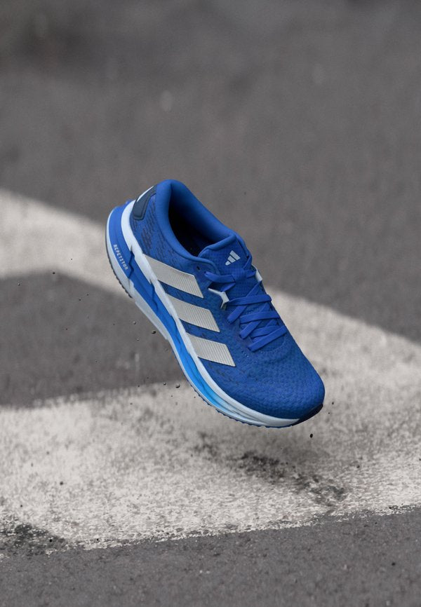 adidas Performance ADISTAR 4 - Road running shoes - blue matte/silver-coloured/crystal sky