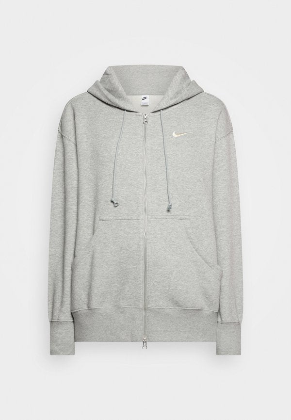 Nike Sportswear HOODIE - Zip-up sweatshirt - grey heather/sail