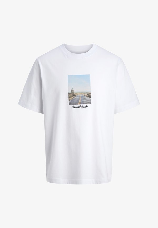 Jack & Jones T- - Print T-shirt - bright white