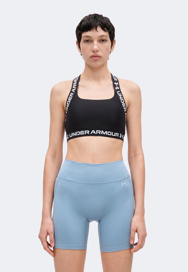 Under Armour MID T BACK - Medium support sports bra - ultimate black