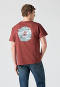 Levi's® LSE_SS RELAXED FIT TEE BOXTAB 5IN BLACK. - Print T-shirt - crushed berry