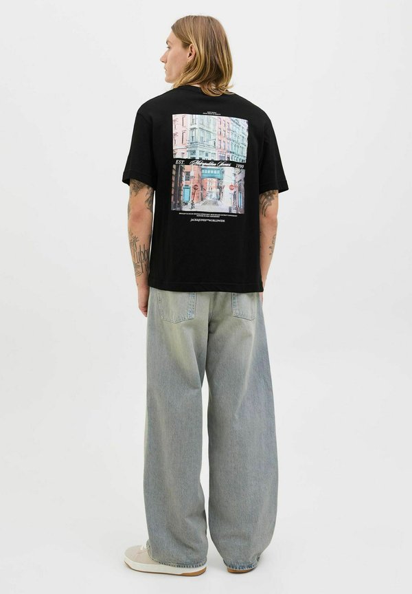 Jack & Jones T- - Print T-shirt - black