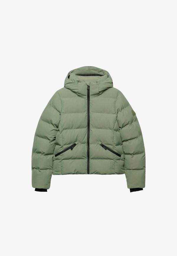 Superdry & Co SUPERDRY HOODED CITY PADDED JACKET.. - Winter jacket - light khaki green