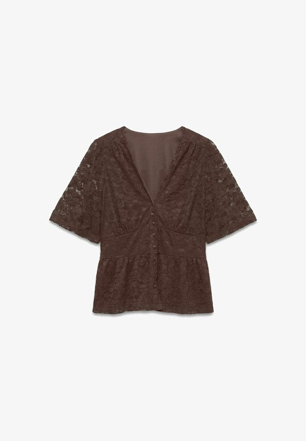 Vero Moda TOP VMDEA TOP - Top - chocolate brown