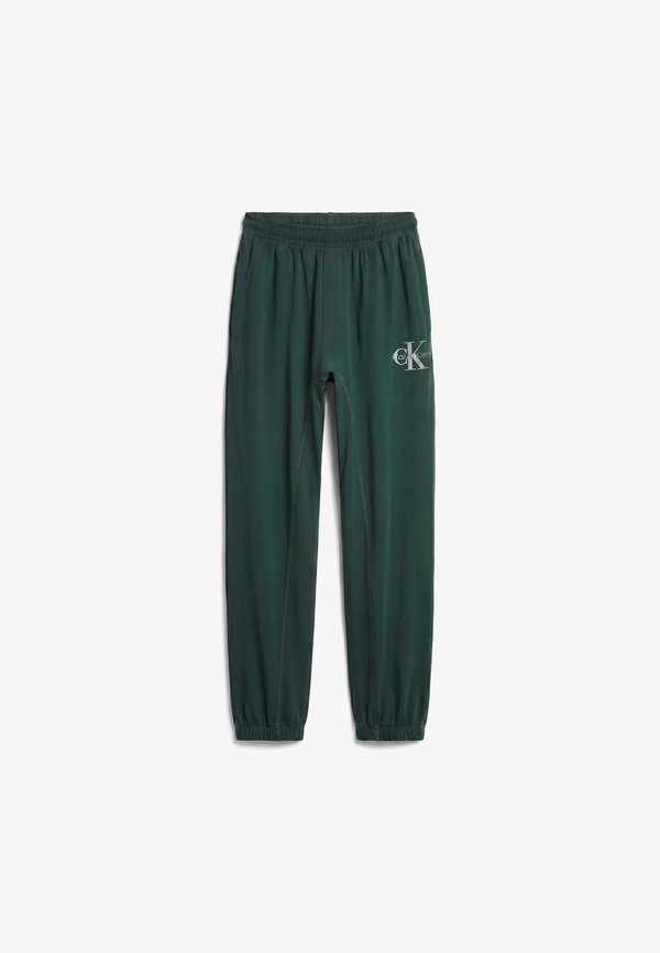 Calvin Klein Underwear JOGGER GRAPHIC MONOGRAM STRETCH - Pyjama bottoms - kings emerald green