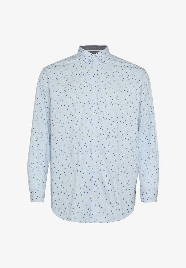 s.Oliver MIT KENTKRAGEN - Shirt - hellblau