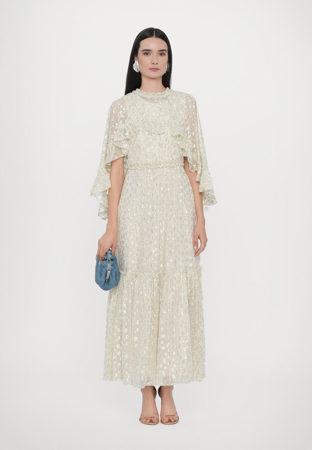 Needle & Thread HARPER CAPE ANKLE GOWN