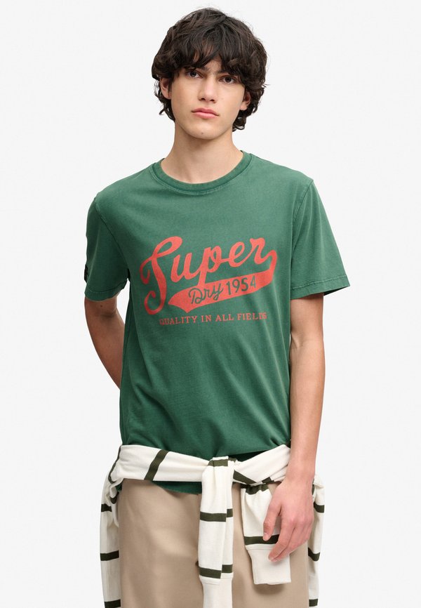 Superdry & Co SUPERDRY VINTAGE SCRIPT T-SHIRT.. - Print T-shirt - rich boston green