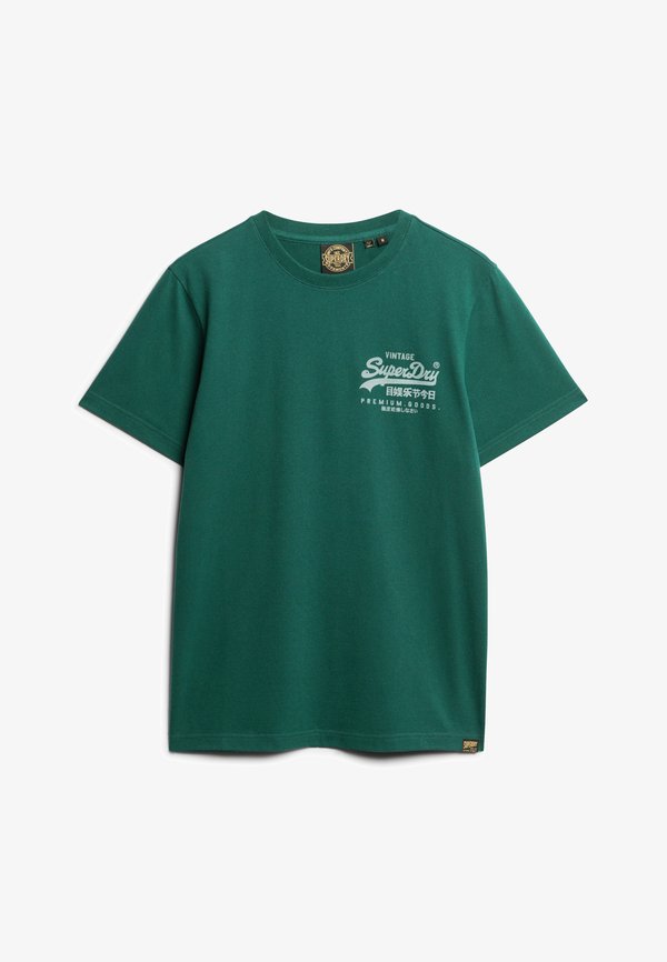 Superdry & Co Print T-shirt - bengreen marl