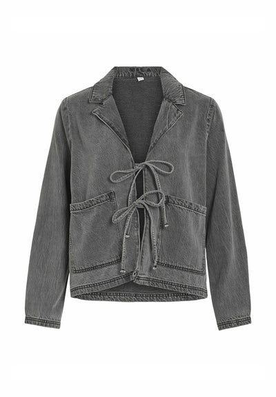 VILA Denim VIKIKI Tie front
