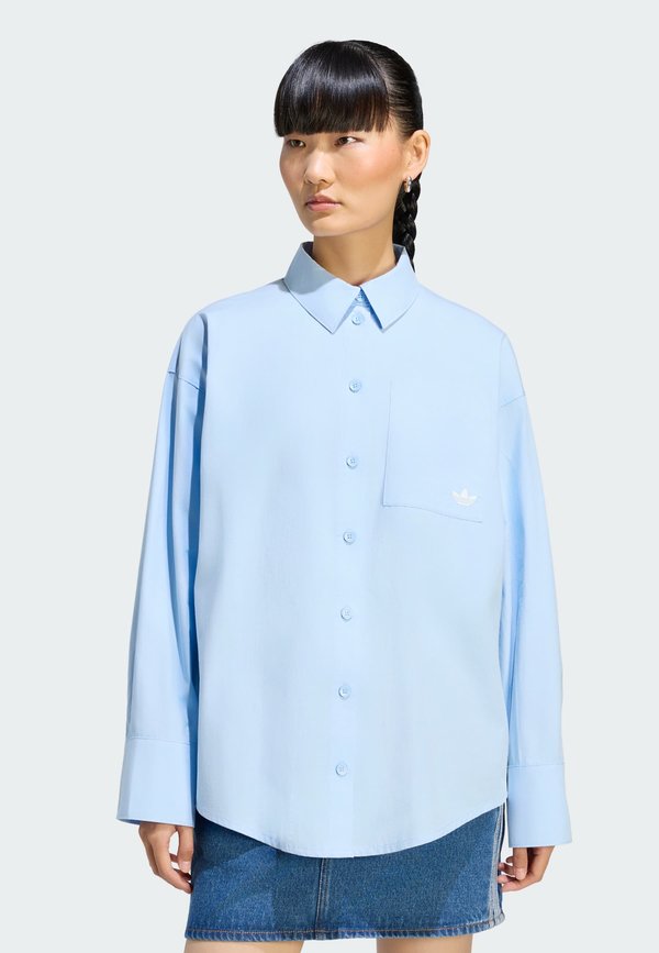 adidas Originals STRIPED SHIRT - Button-down blouse - clear sky