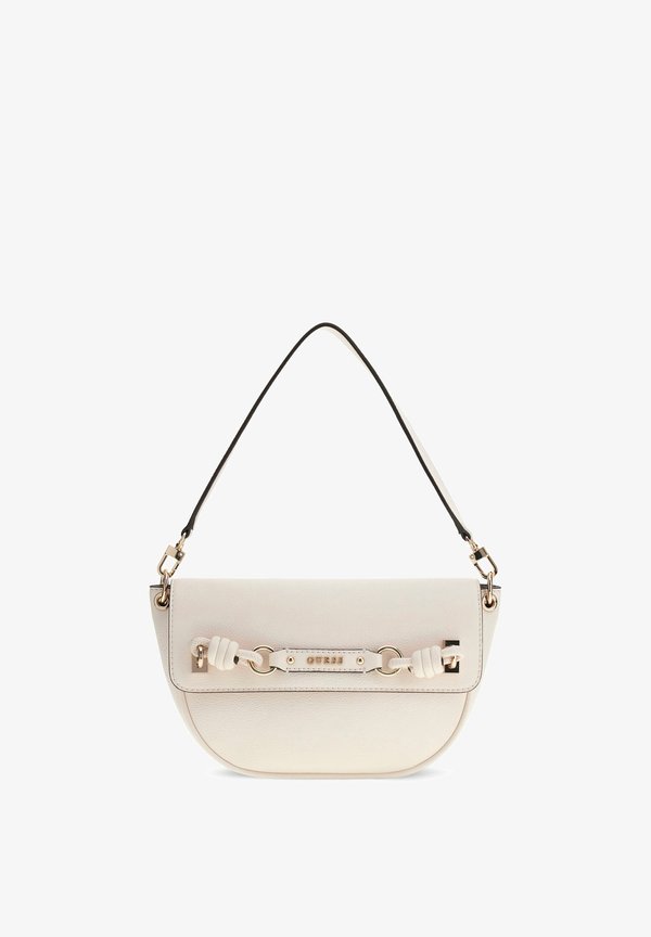 Guess CAMELIA FLAP SHOULDER BAG - Handbag - weiß