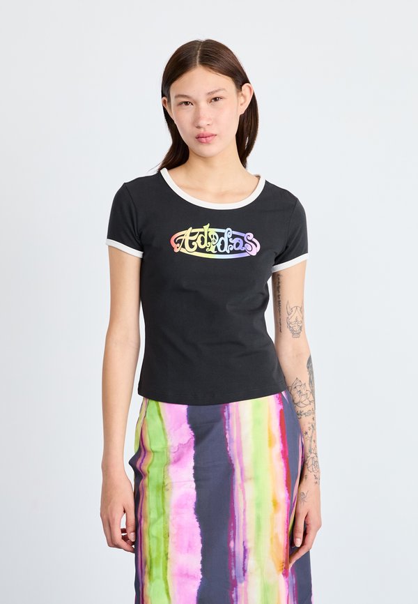 adidas Originals X JEREMY SCOTT PRIDE SLIM TEE - Print T-shirt - black