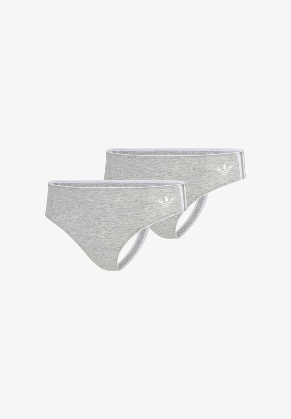 adidas Originals ADICOLOR COMFORT FLEX 2-PACK - Thong - heather grey