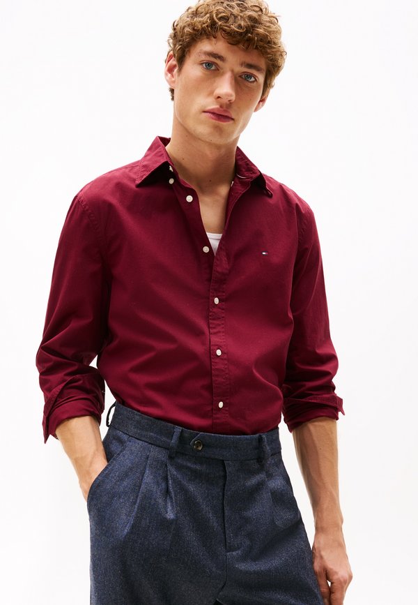 Tommy Hilfiger FLEX SOLID SHIRT CORE ESSENTIALS - Shirt - deep rouge
