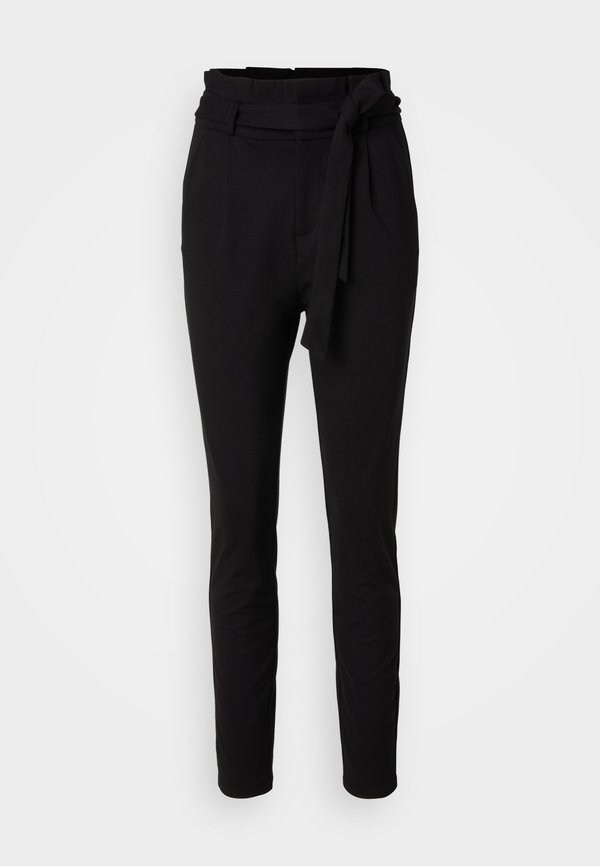 Vero Moda Tall VMEVA PAPERBAG - Trousers - black