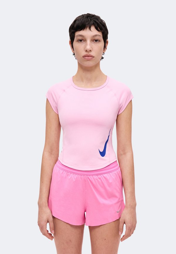 Nike Performance TEMPO RUN - Sports T-shirt - pink rise/old royal