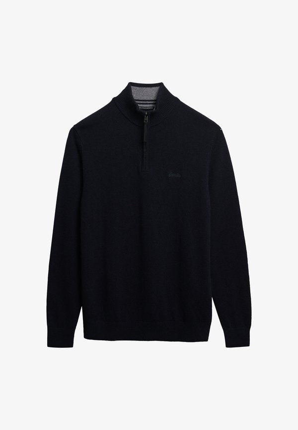 Superdry & Co HALF ZIP - Jumper - charred navy marl