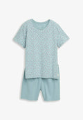 TOM TAILOR TOM TAILOR BODYWEAR PYJAMA-SET MIT HERZMUSTER - Pyjama set - blue-medium-allover