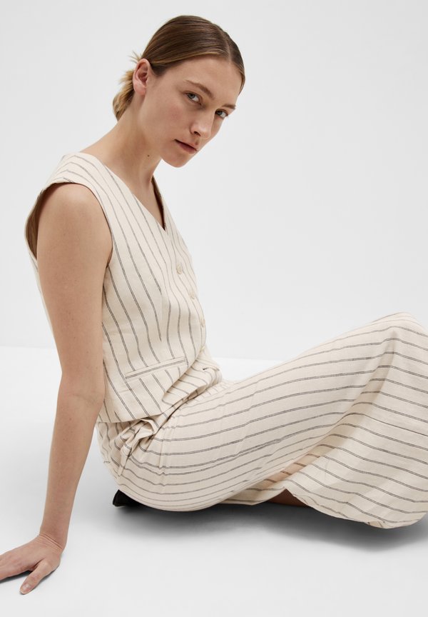 Selected Midi pinstripe