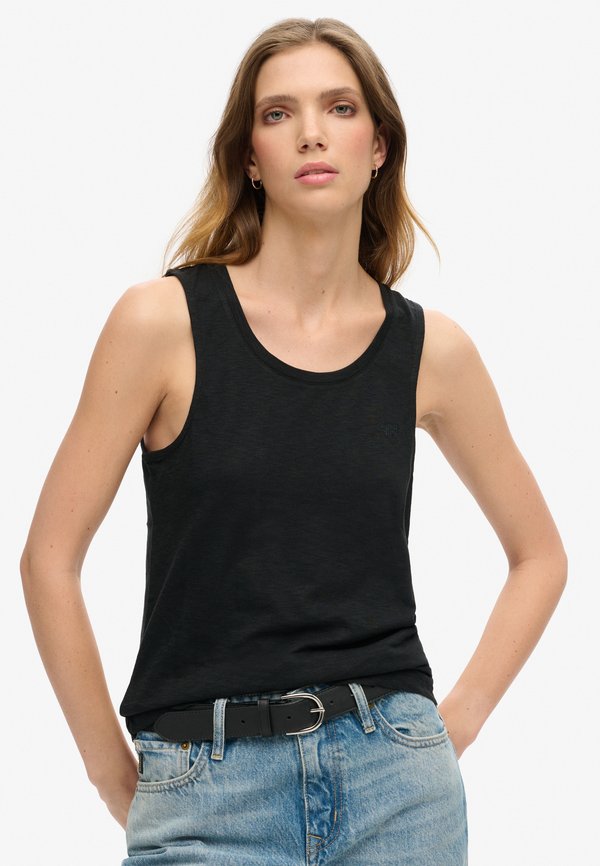 Superdry & Co SCOOP NECK TANK - Top - black