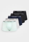Calvin Klein Underwear LOW RISE TRUNK STRETCH 5 PACK  - Trunks - black/light cast/feel the mint/shore
