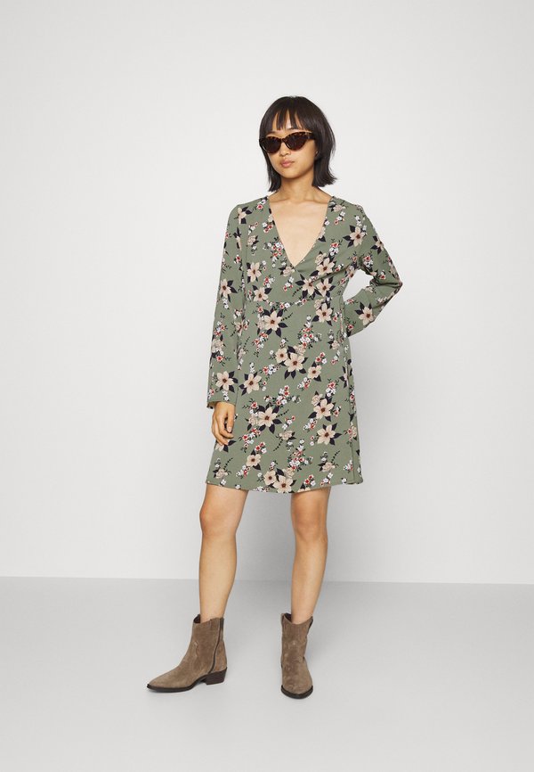VILA Petite VIBLUME L/S WRAP SHORT DRESS/KA PTT