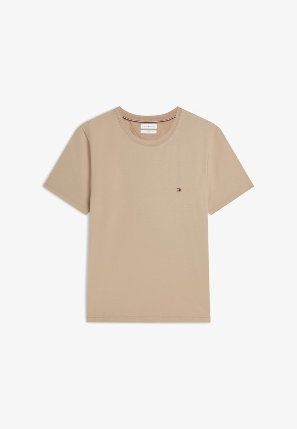 Tommy Hilfiger STRETCH SLIM FIT TEE - Basic T-shirt - batique khaki