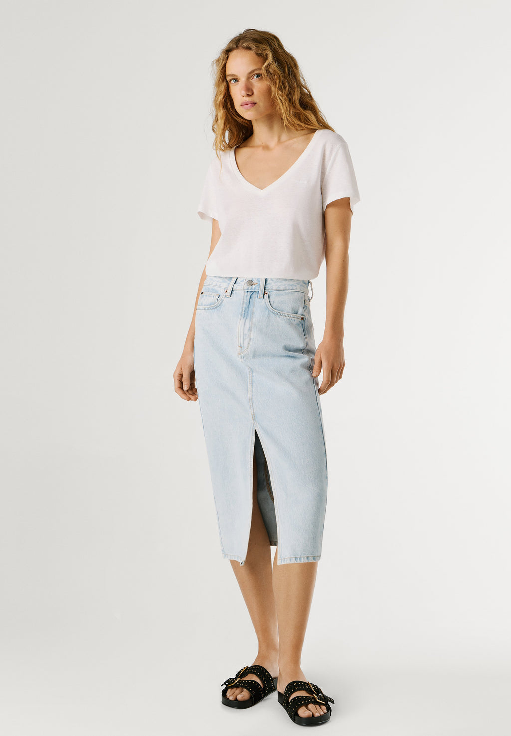 Pepe Jeans MIDI SKIRT NIKITA