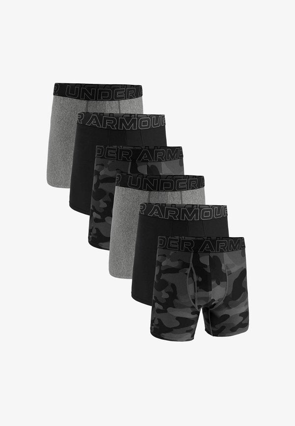 Under Armour 6ER PACK - PERFORMANCE TECH - NOVELTY 6 IN CAMOUFLAGE STRETCH - PRINT - Boxer briefs - schwarz/grau