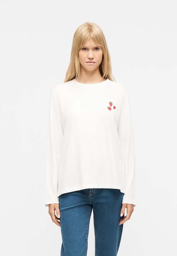 Vero Moda VMSIGRID SHELLY - Long sleeved top - snow white