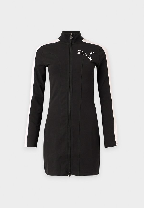 Puma SLIM LOVE OF THE CAT FULL ZIP SHORT - Sweat Dress - black