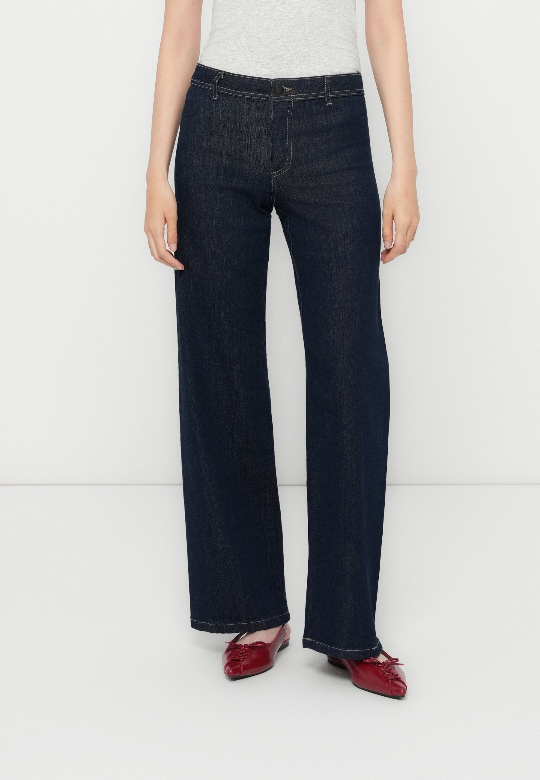 JDY Wide-fit JDYVANESSA Mid waist wide leg fit