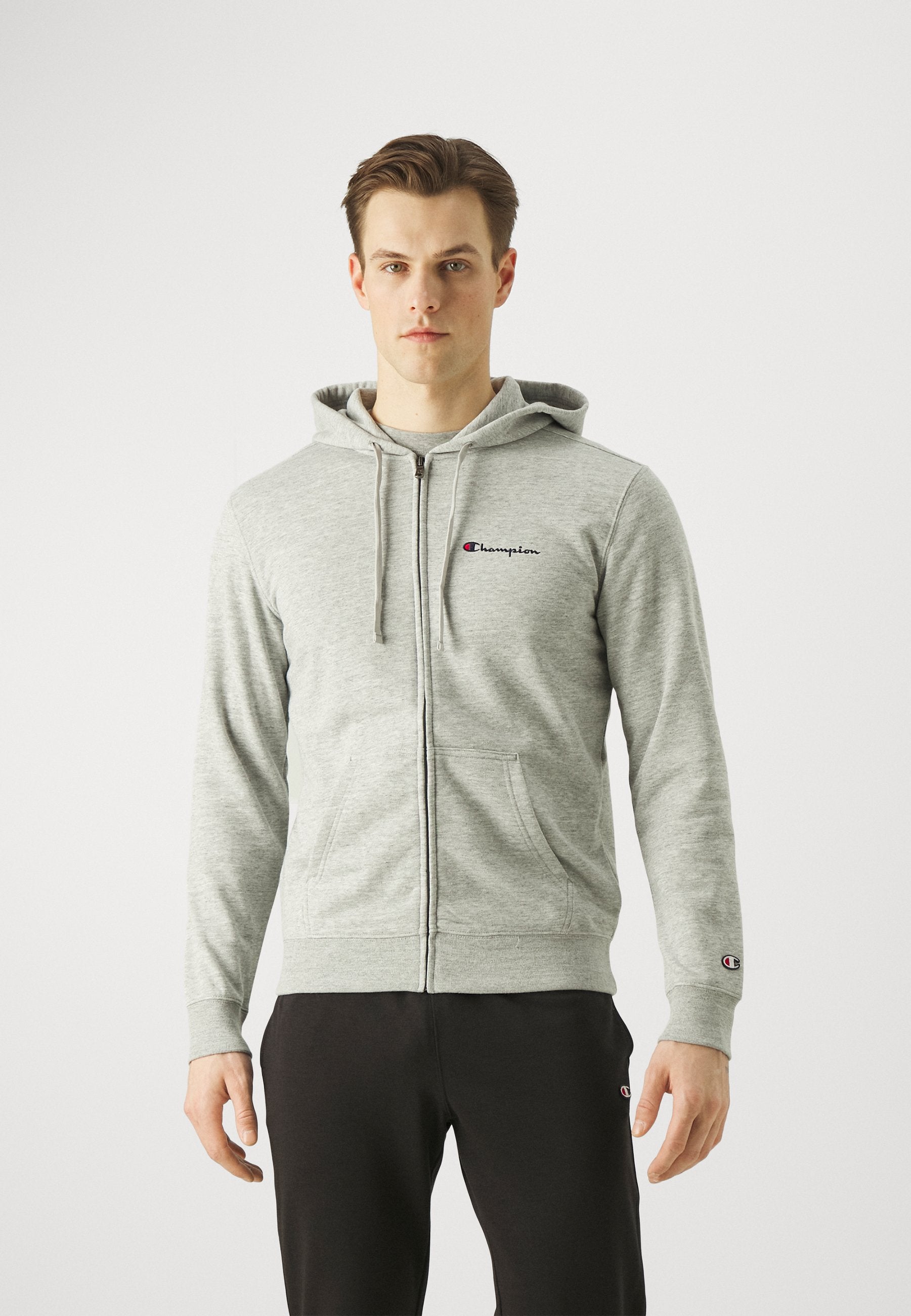 Champion ICONS HOODED FULL ZIP SMALL LOGO