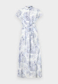 Vero Moda VMMISS LONG DRESS - Shirt dress - bit of blue/blue landscape