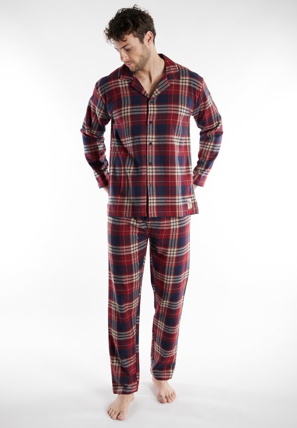 TOM TAILOR Pyjama set - rot mittel karo
