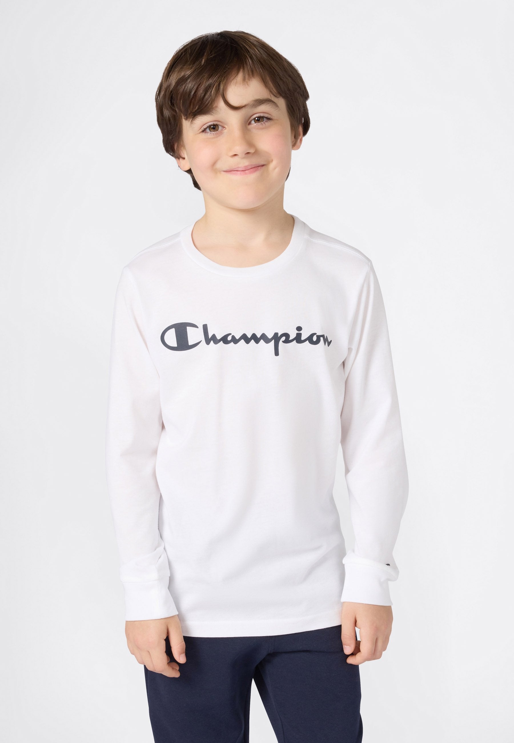Champion BASICS LONG SLEEVE SHIRT LARGE LOGO UNISEX