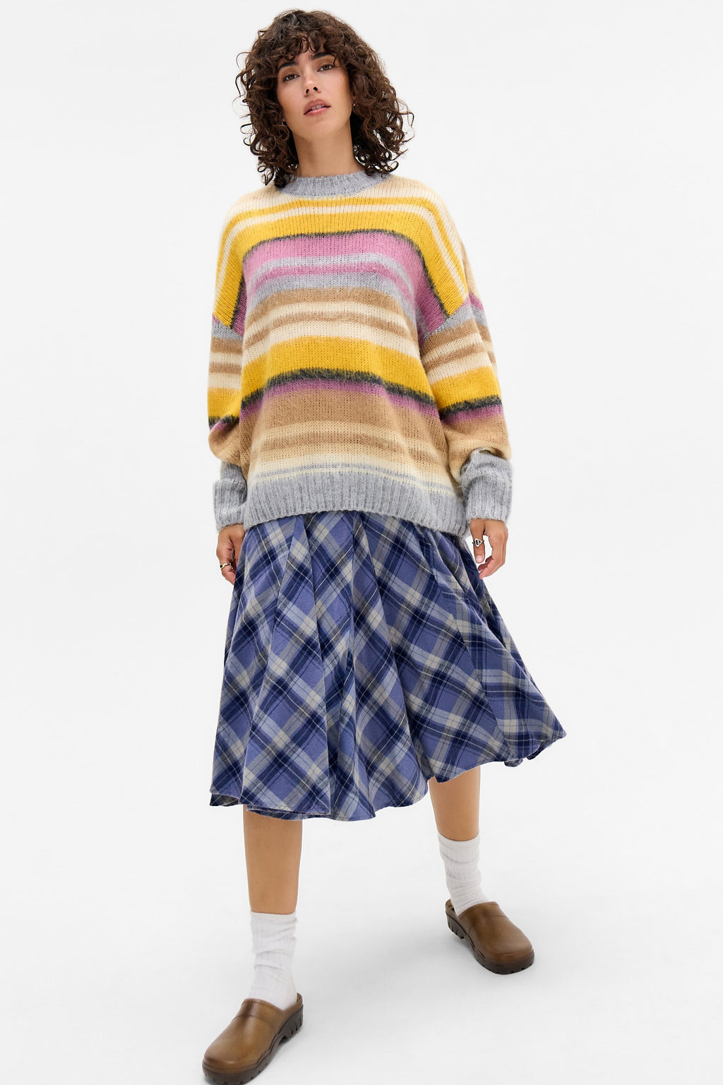 BDG Urban Outfitters FLUFFY STRIPE JUMPER