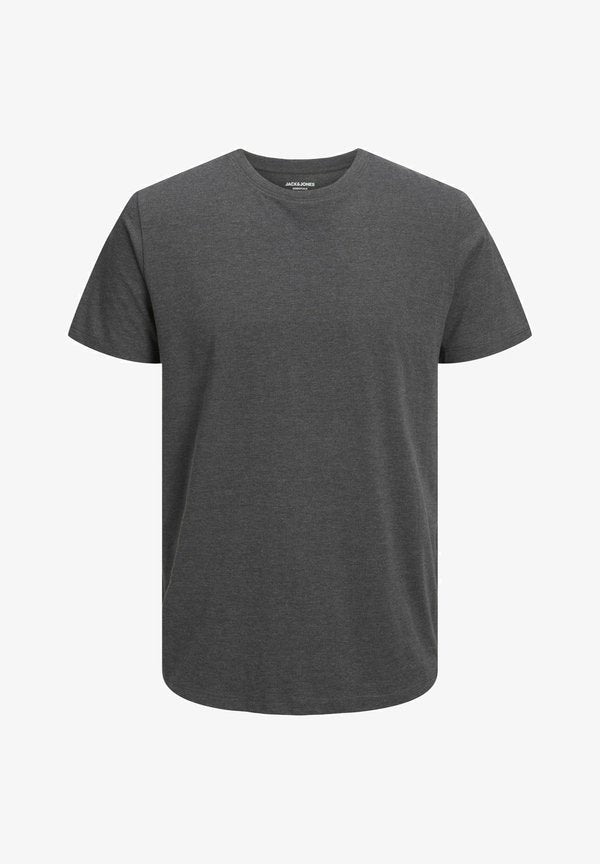 Jack & Jones JJEORGANIC MELANGE TEE SS O-NECK NOOS - Basic T-shirt - dark grey melange